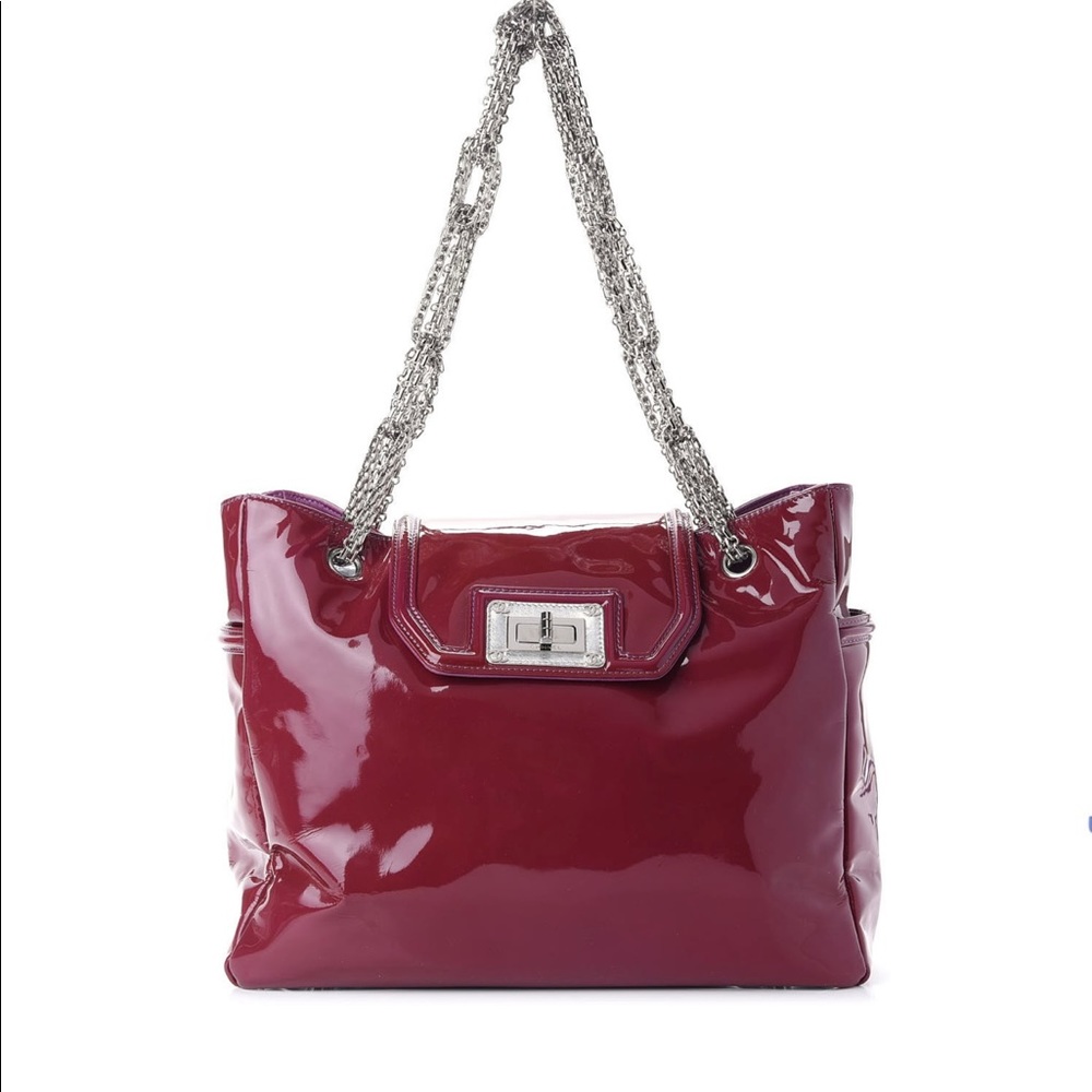 Authentic Chanel mademoiselle turnkock shoulder bag